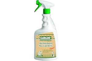 Clairland Désherbant Tous Jardins - Actif présent dans la Nature - Prêt à l'emploi 900 ML