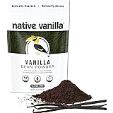 Native Vanilla - Premium Gourmet 100% Pure Ground Vanilla Bean Powder (56,7 g) - for Coffee, Baking, Ice Cream, Keto-Friendly