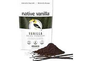 Native Vanilla - Premium Gourmet 100% Pure Ground Vanilla Bean Powder (56,7 g) - for Coffee, Baking, Ice Cream, Keto-Friendly