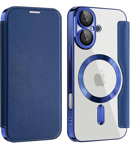 Ones Magnetica Cover per iPhone 16,[Compatibile con MagSafe] [Protezione Antiurto di Grado Militare] Custodia Trasparente Posteriore Sottile Silicone Protettiva Case