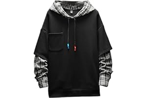 Moshtashio Felpa Uomo con Cappuccio Abbigliamento Felpe Manica Lunga Colori a Contrasto Hoodies Sweatshirt Pullover Tops Autunno Inverno Moda