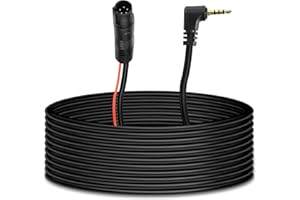 MEIRIYFA Caméra de Recul 5 Broches, Câble Tachygraphe Mâle à 2,5 mm Mâle (10M)