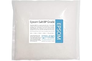 HIMALAYAN SALT STORE Epsom Salt Food Grade | 100g,250g,1kg,2kg,5kg,10kg,25kg | Bath Salt, Muscle Soak, Garden (KG 1)