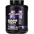 MuscleTech Mass Tech Extreme 2000 High Protein Mass Gainer Enhance Muscle Size & Strength, Increase Performance & Supports Muscle Recovery for Men & Women, Triple Chocolate Brownie Flavor, 6.00 lbs