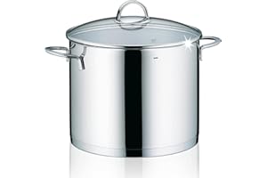 Kela 10961 Gemüsetopf, 9 l Fassungsvermögen, 24 cm Durchmesser, 18/10 Edelstahl mit Glanzoptik, Induktionsgeeignet, Cailin