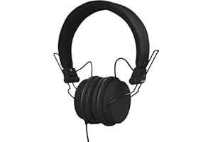 Auriculares Reloop RHP-6 - DJ con estilo con sonido tuneado, diseño ligero y ajuste seguro (negro)