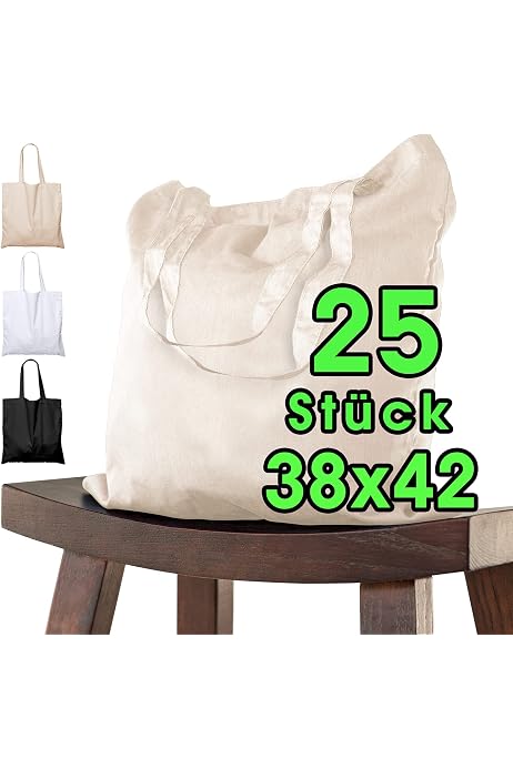 Sacs Toile De Jute Cottonbagjoe - Lot De 10 Sacs 38x42 Cm Non Imprimés