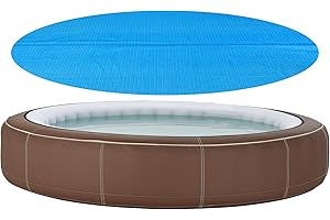 [en.casa] Bâche Solaire de Piscine Ronde Diamètre 549 cm Couverture à Bulles Film Isolation Thermique Épaisseur 115 µm Polyéthylène Bleu