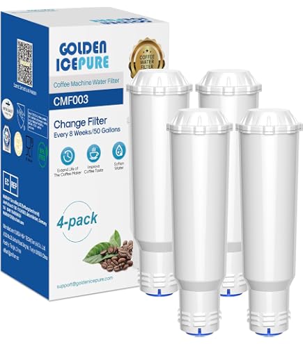Filswa Filtro dell'acqua completamente automatico, ricambio compatibile con Krups F088, cartuccia filtro acqua Nivona, Jura, Bosch, Gaggenau, Melitta Barista TS, (3