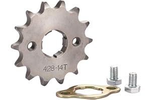 WOOSTAR Pignone Moto Anteriore 428 14 Denti 20mm per 50cc 70cc 90cc 110cc 125cc Dirt Pit Bike Mini Bike ATV Quad Ciclomotore