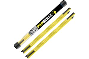 PROSKILLZ UK PRO Golf Alignment Sticks – 2-Pack Training Aid for Swing Path, Ball Position & Posture – Includes Carry Tube & Tutorial Videos – Golf Accessories & Gift for Men & Women