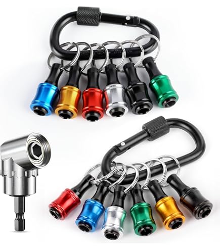 ZOOI Hex Shank Drill Bit Holder – Schlüsselanhänger Für Bohrerbits, Geschenk Für Männer