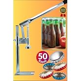 Jenisa Şişe Kapatma Aleti Soda Gazoz Kapağı Kapama Makinası Adet Kapak 50 JENİSA_GKM