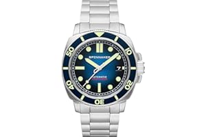 Spinnaker Męski 42 mm Hull Diver automatyczny zegarek z 3 wskazówkami z bransoletką z prawdziwej skóry lub stali nierdzewnej SP-5088