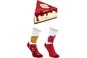 Rainbow Socks - Hombre Mujer Divertidos Calcetines Algodon Tarta de Queso Regalo 1 Par