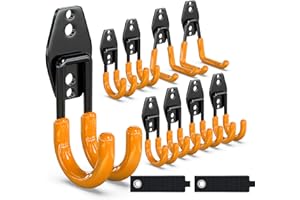 3-H Garage Hooks Heavy Duty big u hooks 2pc,medium u 4pc,small u 6pc,Garage Storage Hooks,Garage Organizer for Hanging and Organizing Chair,Shovel