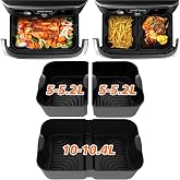 3 Large Silicone Air Fryer Molds for Ninja Foodi FlexDrawer AF500EU 10.4L/COSORI Dual Blaze TwinFry 10L, Air Fryer Accessorie