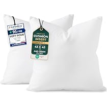 Utopia Bedding Cushion Inserts 43cm x 43cm (17x17 inch) Pack of 2