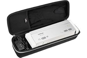 FBLFOBELI Hartschalen-Reise-Tragetasche für Brother ADS-1250W / ADS-1700W / ADS-1200 kabelloser kompakter Desktop-Scanner, schützende Aufbewahrungstasche (nur Hülle)