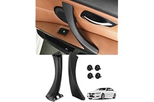 LALAIJDOU Maniglia interna della porta e90 e91，e90 maniglia interna della porta Compatibile con BMW Serie 3 E90 E91 (E90 Maniglia destra nera)