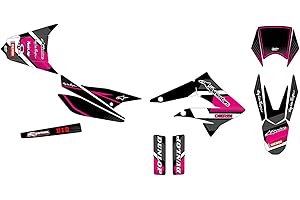GRAPH COVER KIT DECO MOTO CROSS DERBI X-TREME 50 DE 2010 à 2017 COMICS ROSE