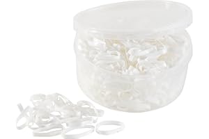 Hippo-Tonic 306777 Silicone Rubans élastiques Mixte, Blanc