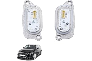 LEVANLIGHT DRL Xenon Ballast Control Unit for Headlight Compatible for A3 S3 Cabriolet Saloon/Sportback 8V 2017-2020 2Pcs Right 8V0998474 +Left 8V0998473 DRL Daytime Running Light Turn Signal Control Unit Module
