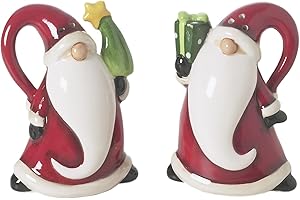 Excelsa Zestawy soli i pieprzu, ceramiczne, czerwone, 6 x 4,5 x 8 cm