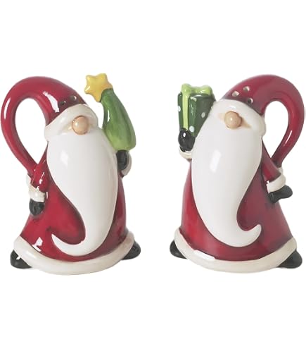 Salz- Und Pfefferstreuer-Set Von Lesser & Pavey – Weihnachtsmann & Schneemann Design, Keramik
