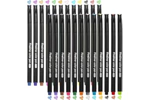 Redreo Zestaw cienkopisów, 24 kolory, 0,4 mm, kolorowe pisaki do szkicowania, pisania, kalendarza, malowania dla dorosłych