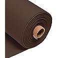100% Cotton Fabric 60 Inch 150cm Wide 150GSM Material for Sewing, Dressmaking, Quilting, Curtain Linings, Pillowcases & Totes Fabric by The Half Metre by Discount Fabrics LTD(Brown, 50m)
