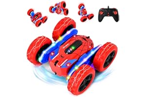 PATEMZON Macchina Telecomandata per Bambini, 2.4Ghz 360° Macchina Radiocomandata, 4WD Drift Monster Truck Telecomandato, Spider RC Auto con Luci Fluenti, Regalo Bambino Compleanno per 3-9 Anni