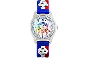 MUXIJIA Relojes Educativo de Pulsera para Niños Niñas de 3 a 10 años - 3D Cartoon Correa de Silicona Reloj Infantil de Cuarzo Analógico