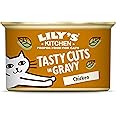 Lily's Kitchen Natural Adult Wet Cat Food Tin Chicken Tasty Cuts in Gravy Grain-Free Recipe 24 x 85g