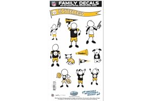 NFL Siskiyou Sports Fan Shop Pittsburgh Steelers Familien-Aufkleber-Set, Größe M, Team-Farbe