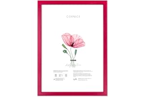 Lupia - Cornice portafoto in Legno da Parete Bomber Fucsia, per Foto, Stampe artistiche, Poster, Quadri Moderni 30x40 cm