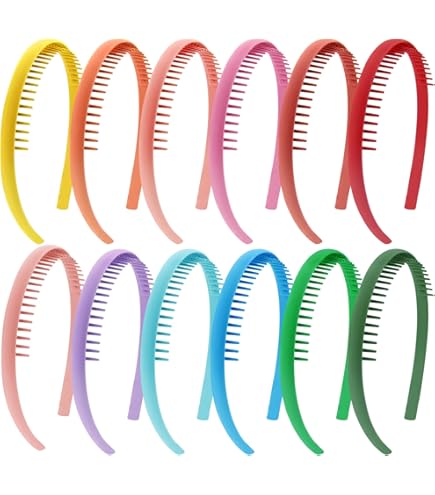 Blulu Lot De 8 Bandeaux Antidérapants En Satin Pour Femmes Et