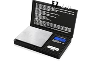 Fuzion Digital Pocket Scale, 200g/0.01g Gram Scale, Mini Scale Gram and Ounce, Small Food Scale, Herb Scale, Jewelry Scale Portable Scale with Tare, Stainless Steel, LCD