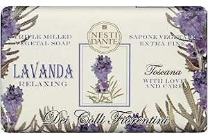 Nesti Dante Sapone Vegetale Lavanda Toscana Rilassante 250g | Profumo Calmante, Formula Naturale e Lenitiva per Tutti i Tipi di Pelle, Perfetta per Pelli Sensibili