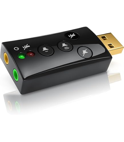 Scheda Audio USB da 14cm USB a 3.5mm Adattatore per Cuffie Scheda Audio Esterna per Microfono Cuffie Computer PC