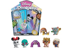 DOORABLES Disney, Coffret Multi Peek avec 5, 6 ou 7 Figurines Surprises, Nouvelle série, 100, 80 Personnages à Collectionner, Modèles aléatoires, Jouets pour Enfants à partir de 5 Ans, DRB15