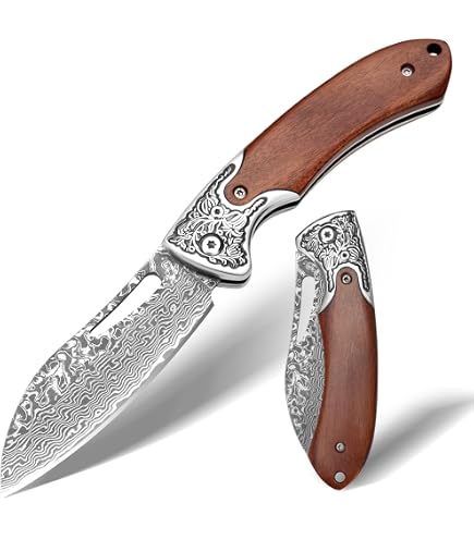 Set di 10 lame grezze in Damasco / Kit per la fabbricazione di coltelli / Coltelli fai da te / Lame fisse / Coltelli da scuoiatura / Coltelli da collo / Regalo per UOMINI / BF - Italia