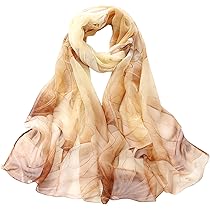 Foulard Femme En Mousseline 175x70 Cm - Châle Rectangulaire Léger, Réversible, Pour Soirée, Mariage, Cadeau