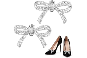 GIKPAX Schuhclips, schwarze Schleife, Knoten, Schuhclip, abnehmbare Schleife, Schuhschnallen, Schleife, Schuhzubehör für Damen und Mädchen, Kunststoff