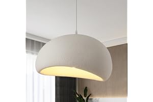 HVKVHVY Lampadario moderno a sospensione, 50cm luci a sospensione, attacco E27, stile giapponese Wabi-Sabi, a forma di nido d'uccello, lampada a sospensione moderna per sala da pranzo, corridoio, ristorante