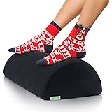 Bequeme Fußstütze Schreibtisch, Büro - Ergonomischer Fußhocker gepolstert aus Festem Memory Foam, Weichem OEKO-TEX Bezug - Pe