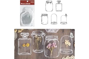 CaCaCook Przezroczyste zakładki do suszonych kwiatów, 20 szt. zakładek do własnoręcznego wykonania suszonych kwiatów, domowe piękne zakładki z kwiatami, naklejki na szkło, klipsy do stron z kwiatami, zakładki dla dzieci