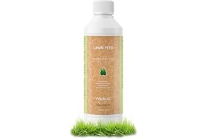 NAUKUA Abono Fertilizante Césped - Invierno/Primavera - Rendimiento 1000m2 superficie - Césped más Verde, Sano y Resistente – Ayuda a tu césped en situaciones de estrés, enfermedad o carencia de nutrientes