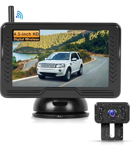 OBEST Achteruitrijcamera Set - 4.3 Inch TFT LCD Monitor - Waterdicht (IP68) - Groothoek 160° - Eenvoudig Zelf Te Installeren - Perfect Voor Bus, Camper Of Vrachtwagen