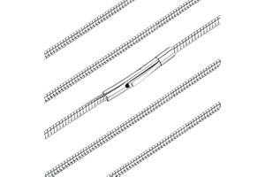 FaithHeart Catenina Uomo Collana Uomo Acciaio Inossidabile 2 MM Catena Serpente 40/50/60/70 CM Catenina Argento Nero Oro Chiusura Comoda e Veloce Collane Ciondolo Impilate Hiphop